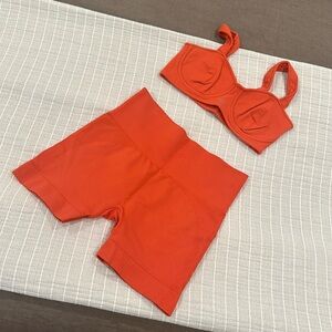 SET Active Women's Athletic Shorts - Vibrant Orange